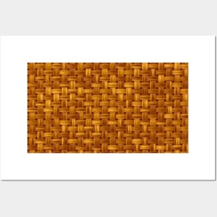 Light brown fabric pattern Posters and Art